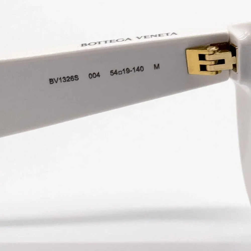 NEW BOTTEGA VENETA SUNGLASSES BV1326S 004 IVORY WOMEN EYEWEAR